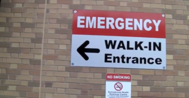 Emergency room sign