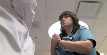 Physician assistant seeing a patient