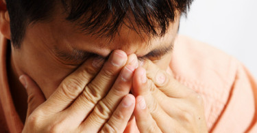 Man feeling tired