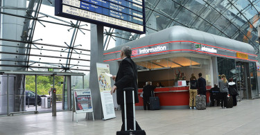 Person at airport about to travel