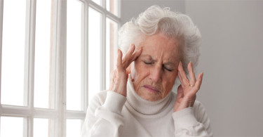 Woman with headache