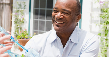A healthy middle-aged man
