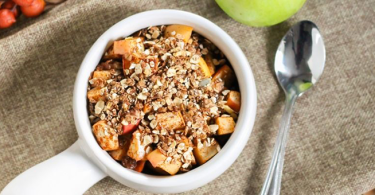 Healthy, single-serving apple crisp. Courtesy Angela Simpson