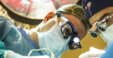neurosurgeon performing surgery