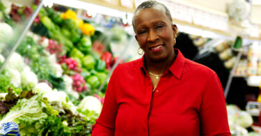 woman in grocery store