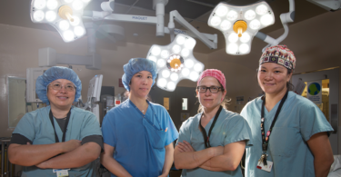 gynecological surgery team