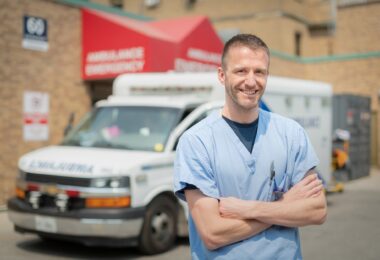 Dr. Justin Hall is an emergency physician at Sunnybrook and program lead for the virtual emergency department.